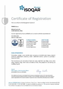 ISO14001 Sertifikat